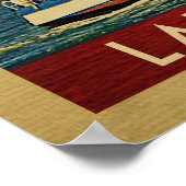 Lake Tahoe Poster Sailboat  Californië (Hoek)