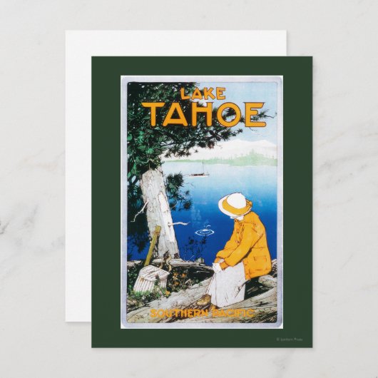 Lake Tahoe Promotional PosterLake Tahoe, CA Briefkaart (Voorkant / Achterkant)