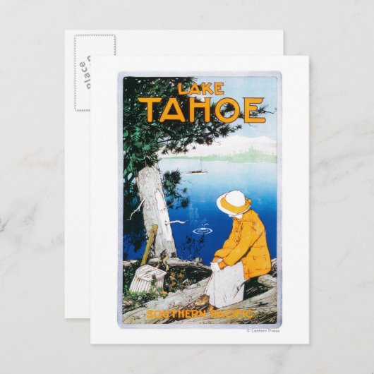 Lake Tahoe Promotional PosterLake Tahoe, CA Briefkaart (Voorkant / Achterkant)