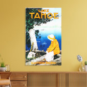 Lake Tahoe Promotional PosterLake Tahoe, CA Canvas Afdruk (Insitu (Woonkamer))