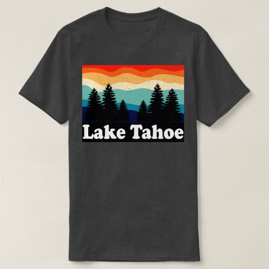 Lake Tahoe Retro T-shirt (Design voorkant)