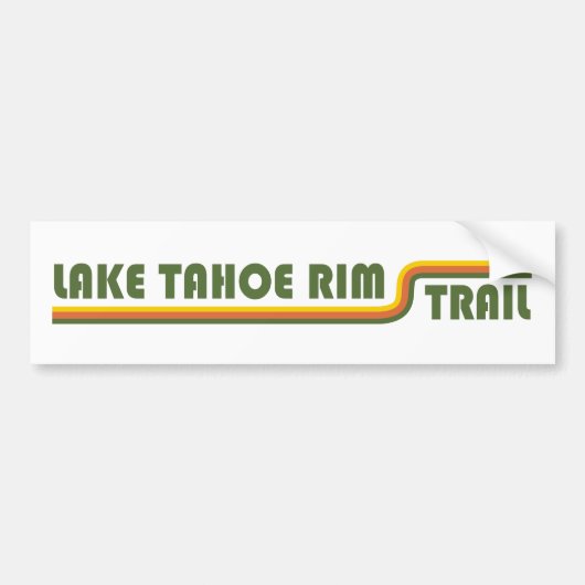 Lake Tahoe Rim Trail California Nevada Bumpersticker (Voorkant)