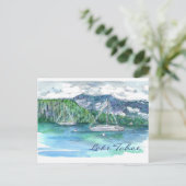 Lake Tahoe Sailing Mountains Wolken Briefkaart (Staand voorkant)