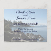 Lake Tahoe Save-the-Date Save The Date (Achterkant)