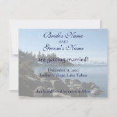 Lake Tahoe Save-the-Date Save The Date (Achterkant)