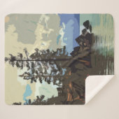 Lake Tahoe Sherpa Blanket Deken (Voorkant (horizontaal))