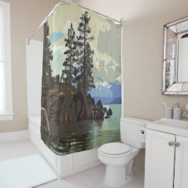 Lake Tahoe Shower Curtain Douchegordijn
