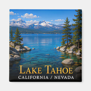 Lake Tahoe Sierra Nevada Alpenmeer Reizen Magneet
