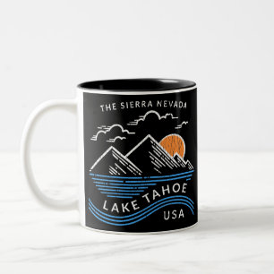 Lake Tahoe Sierra Nevada Tweekleurige Koffiemok