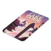Lake Tahoe Sierra Nevada USA Snowboarding poster Magneet (Linkerzijde)