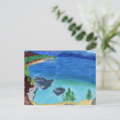 Lake Tahoe Sketch Briefkaart (Staand voorkant)