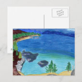 Lake Tahoe Sketch Briefkaart (Voorkant / Achterkant)