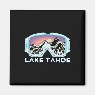 Lake Tahoe Ski Design Lake Tahoe Skiing Sneeuwgesc Magneet