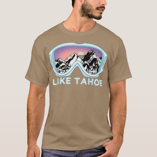 Lake Tahoe Ski Design Lake Tahoe Skiing Snow T-shirt (Voorkant)