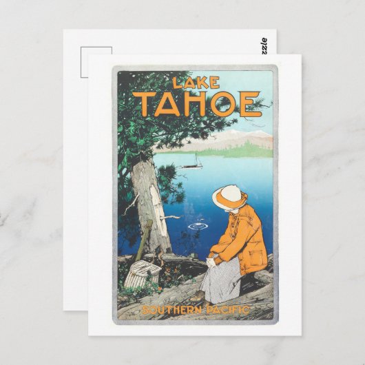  Lake Tahoe Southern Pacific Poster Briefkaart (Voorkant / Achterkant)