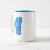 Lake Tahoe steden Tweekleurige Koffiemok (Voorkant links)