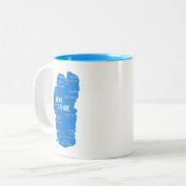 Lake Tahoe steden Tweekleurige Koffiemok (Voorkant links)