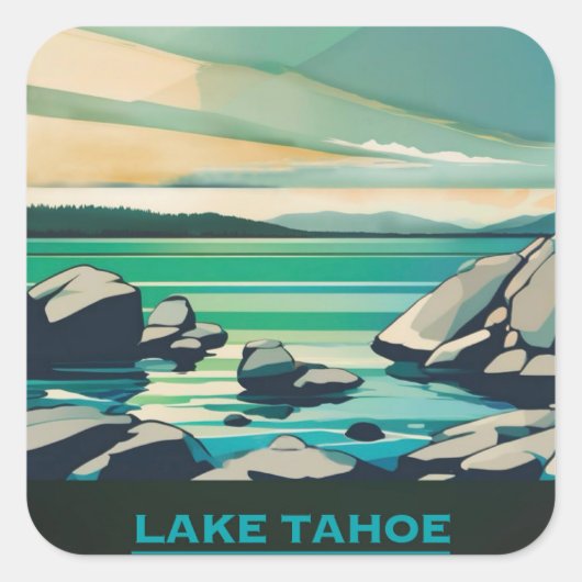 Lake Tahoe sticker 70 vibe (Voorkant)