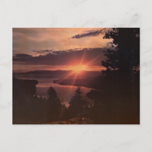 Lake Tahoe Sunrise  Briefkaart (Voorkant)