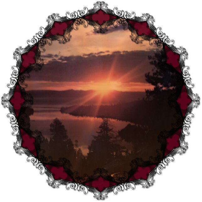 Lake Tahoe Sunrise Ornament Fotobeeldje Ornament (Voorkant)