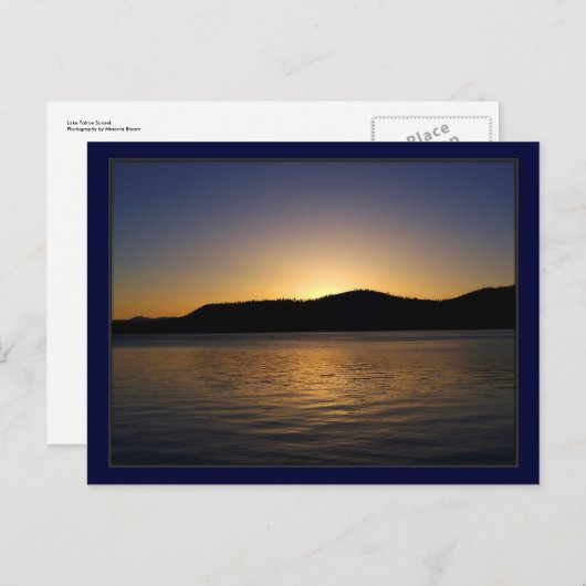 Lake Tahoe Sunset Briefkaart (Voorkant / Achterkant)