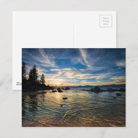 Lake Tahoe Sunset Briefkaart (Voorkant / Achterkant)