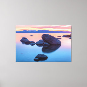 Lake Tahoe Sunset Canvas Afdruk