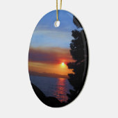 Lake Tahoe Sunset Keramisch Ornament (Links)