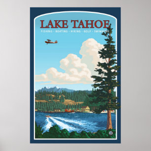 Lake Tahoe Travel Poster