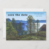 Lake Tahoe Trouw Save the Date Kaart (Voorkant)