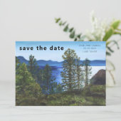 Lake Tahoe Trouw Save the Date Kaart (Staand voorkant)
