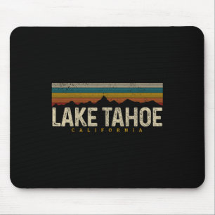 Lake Tahoe Vintage Bergen Wandelen Kamperen Retro Muismat