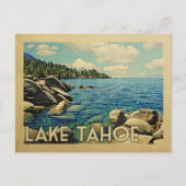 Lake Tahoe Vintage Travel Briefkaart (Voorkant)