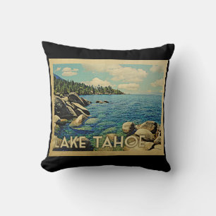 Lake Tahoe Vintage Travel Kussen