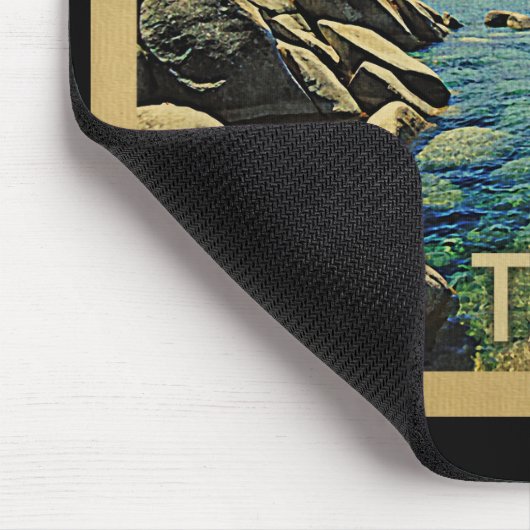 Lake Tahoe Vintage Travel Muismat (Hoek)