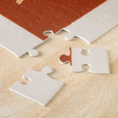 Lake Tahoe Vintage Travel (rood) Poster Legpuzzel (Zijkant)