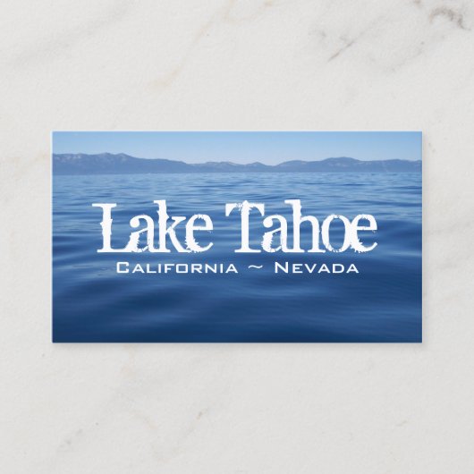 Lake Tahoe Visitekaartje (Voorkant)