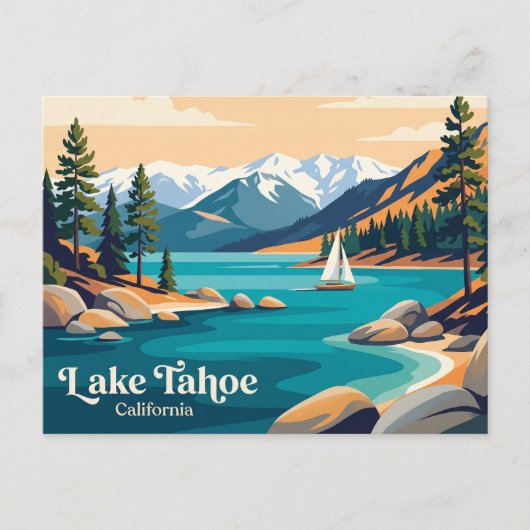 Lake Tahoe VS Briefkaart (Voorkant)