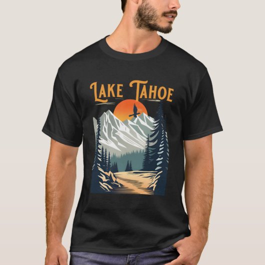 Lake Tahoe Wandelen T-shirt (Voorkant)