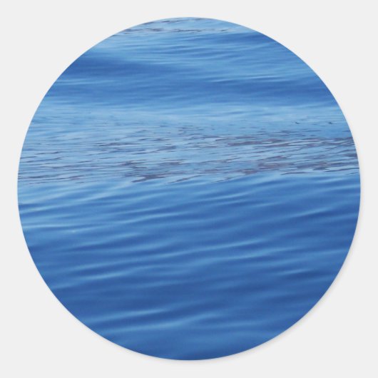 Lake Tahoe Water Ronde Sticker (Voorkant)