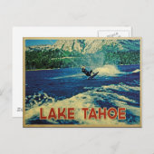 Lake Tahoe Water Skier Briefkaart (Voorkant / Achterkant)