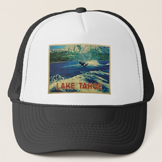 Lake Tahoe Water Skier Trucker Pet (Voorkant)
