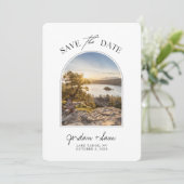 Lake Tahoe Wedding Emerald Cove Save the Date Kaart (Staand voorkant)
