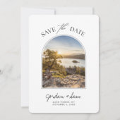 Lake Tahoe Wedding Emerald Cove Save the Date Kaart (Voorkant)