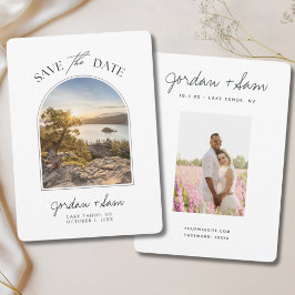 Lake Tahoe Wedding Emerald Cove Save the Date Kaart