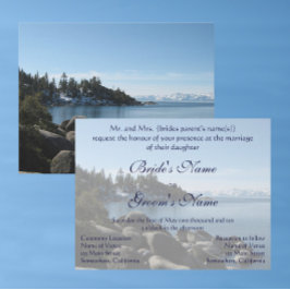 Lake Tahoe Wedding Kaart