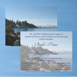 Lake Tahoe Wedding Kaart