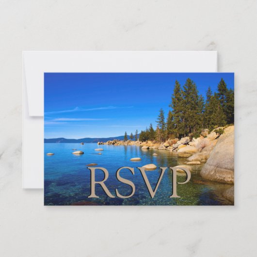 Lake Tahoe Wedding RSVP (Voorkant)