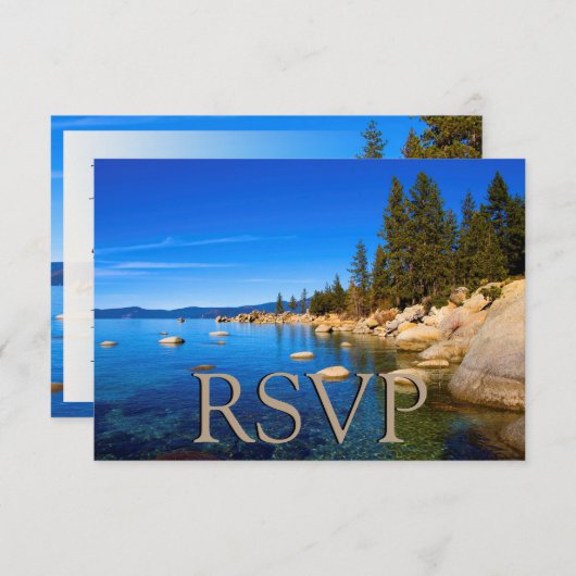 Lake Tahoe Wedding RSVP (Voorkant / Achterkant)