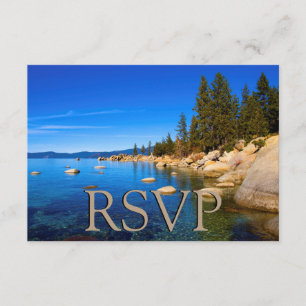 Lake Tahoe Wedding RSVP Kaartje